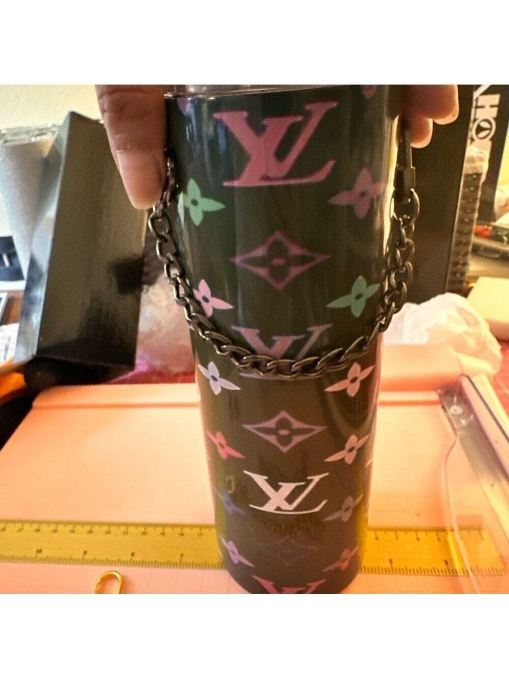 Customized High end Tumblers! Multicolor Tumblers (with Chain) - Picture 9 of 10